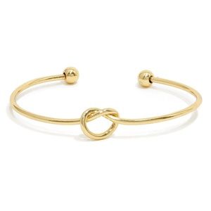 Friendship Knot Cuff Bracelet Gold